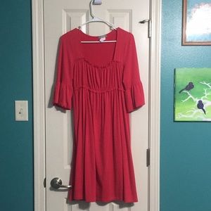 Pink Bell sleeved dress